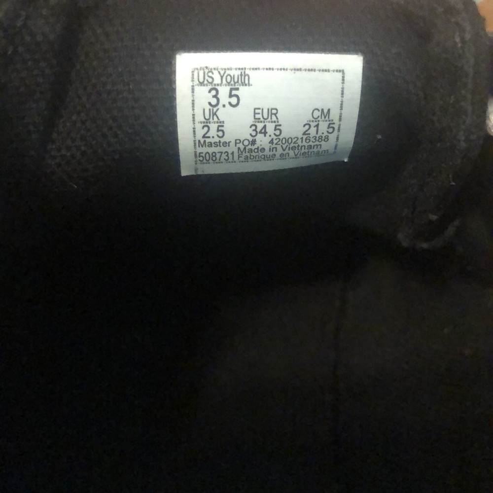 Vans Kids Black and White Classic Old Skool Sneakers - Picture 5 of 6